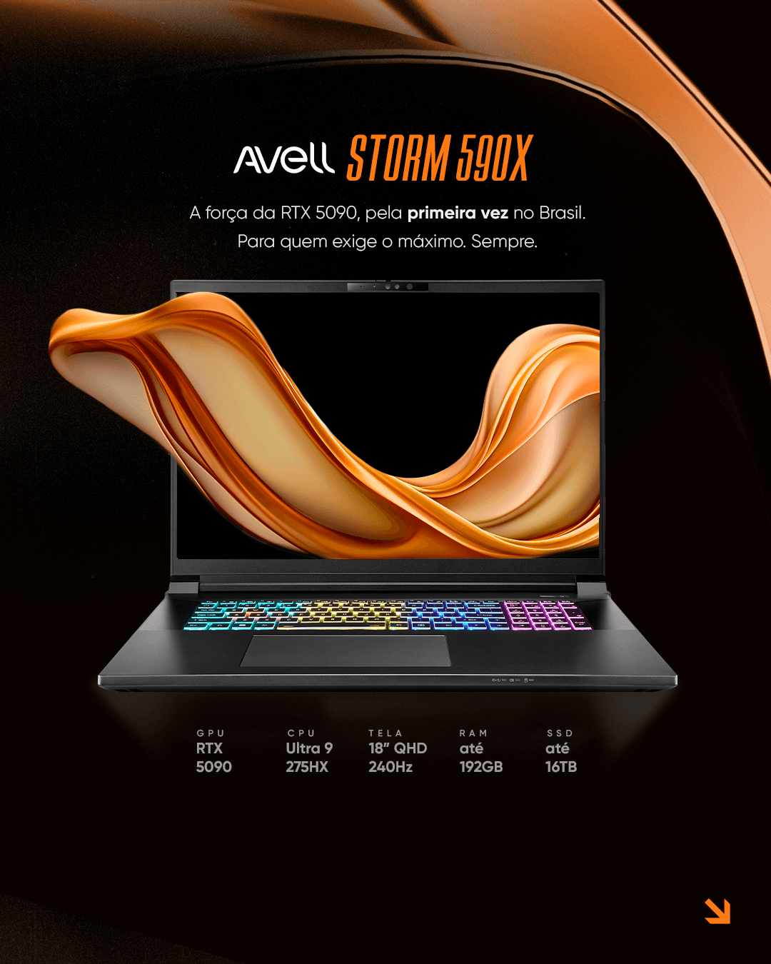 Storm 590X: conheça o notebook mais potente da Avell