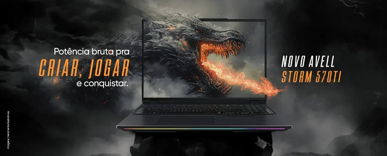 Avell Storm 570 Ti: potência, design minimalista e review completo