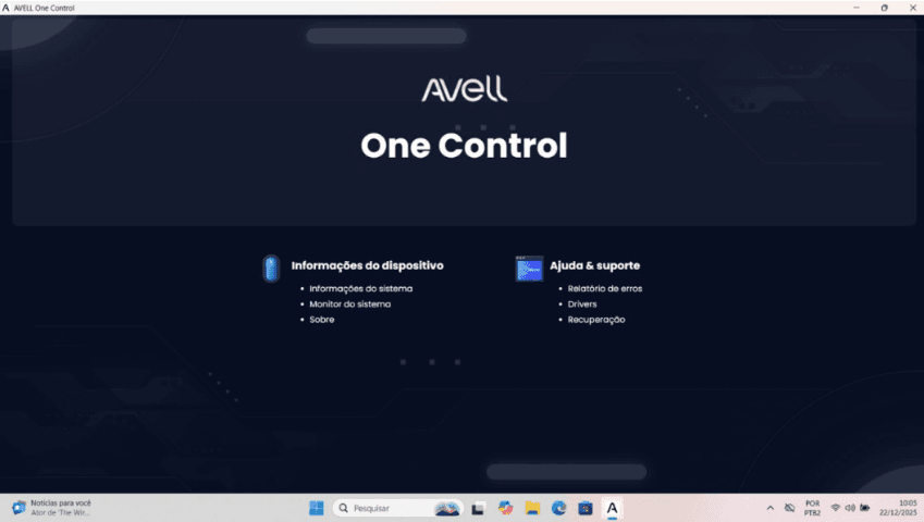 Avell One Control — Guia 2