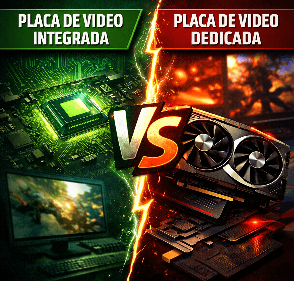 Placa de vídeo integrada ou dedicada